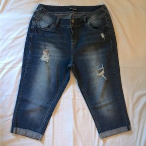 Women’s WallFlower 5-Pocket Denim Capris~Size 18W